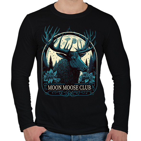 Moon Moose Club - reindeer-Férfi hosszú ujjú póló