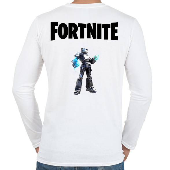 Fortnite Black Mecha Team -Férfi hosszú ujjú póló