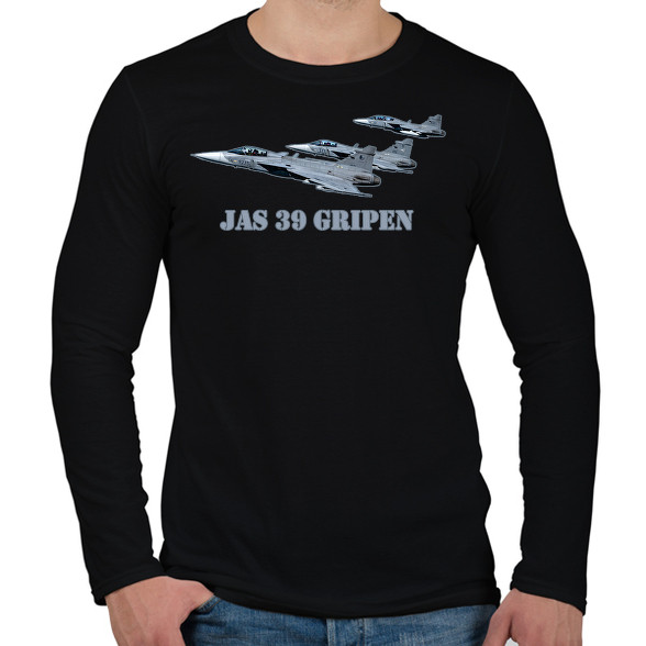 Jas-39 gripen-Férfi hosszú ujjú póló