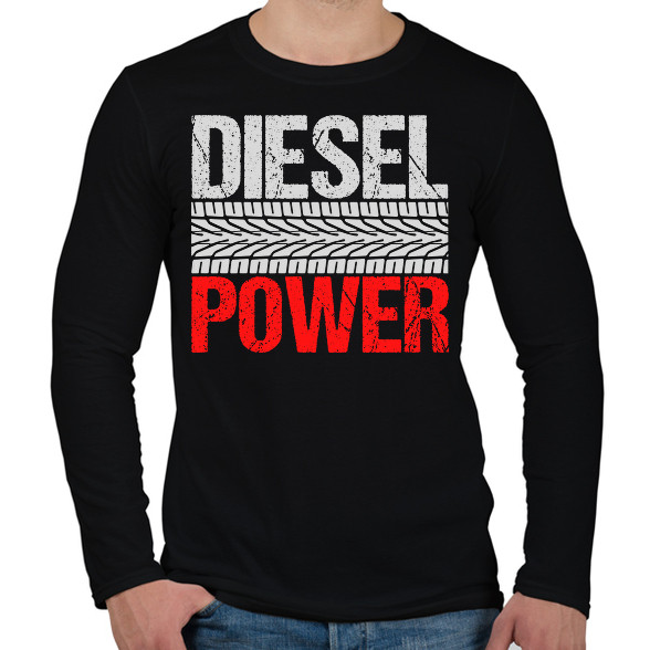 Diesel Power-Férfi hosszú ujjú póló