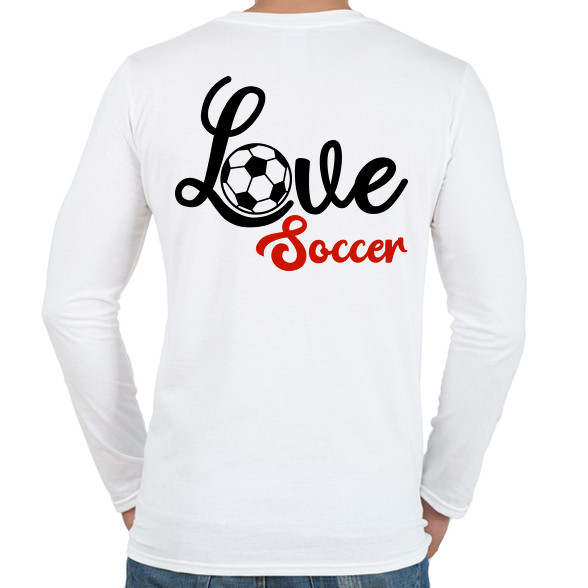 Love Soccer-Férfi hosszú ujjú póló