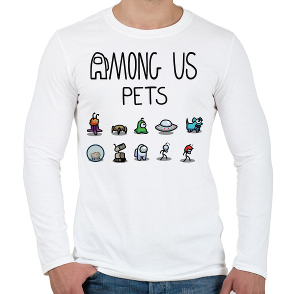 Among us pets-Férfi hosszú ujjú póló