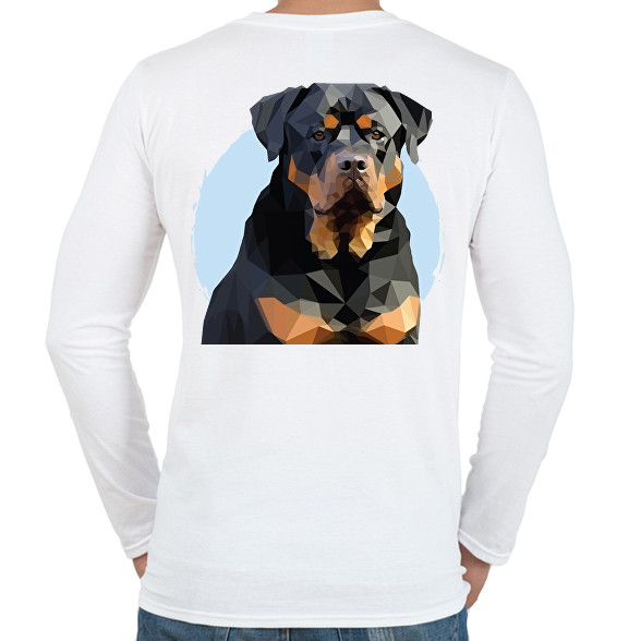 Rottweiler-Férfi hosszú ujjú póló