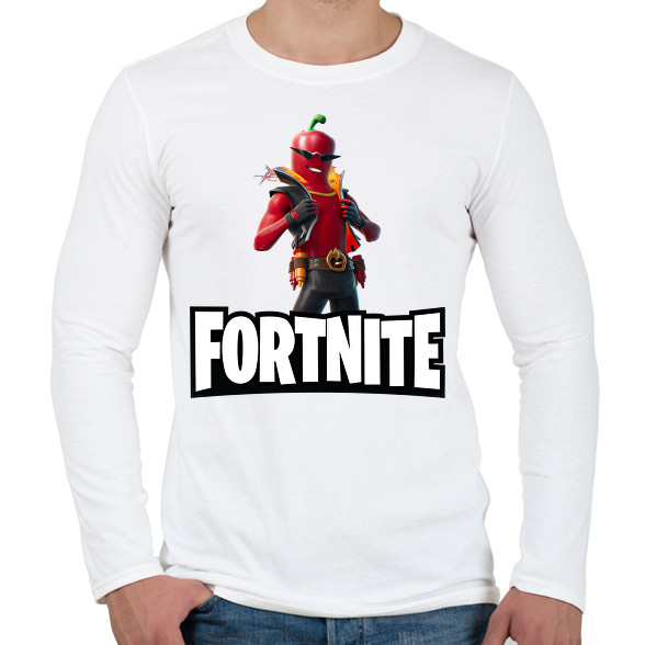 Fortnite Joey Caliante-Férfi hosszú ujjú póló