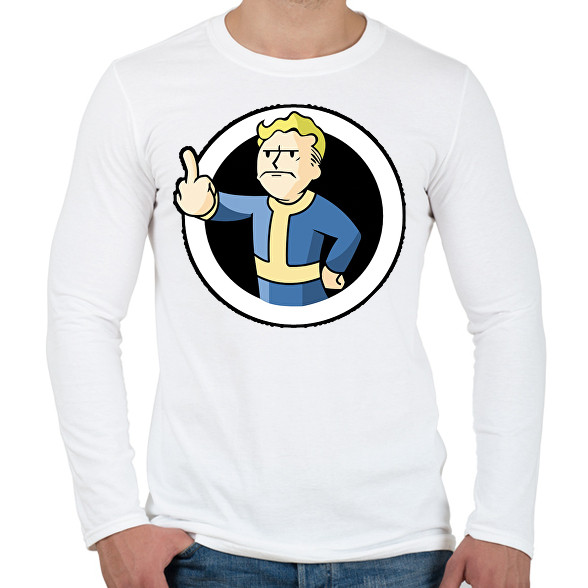 Fallout Vault boy-Férfi hosszú ujjú póló