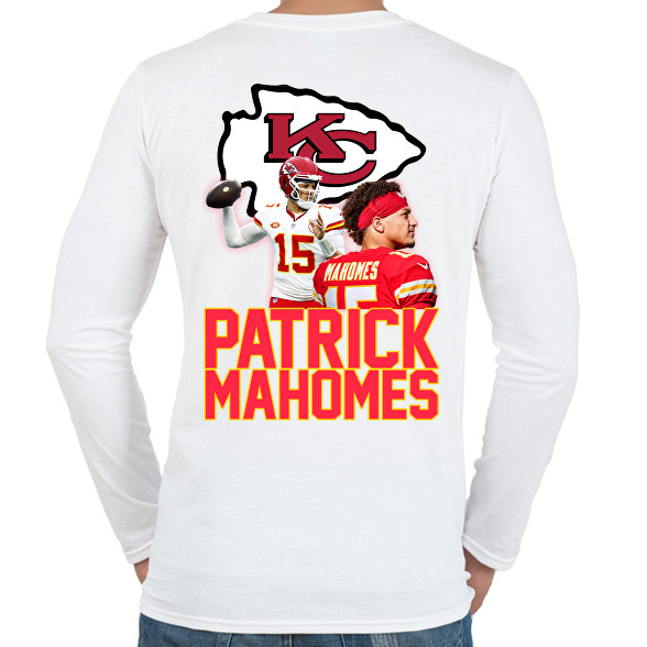 Patrick Mahomes-Férfi hosszú ujjú póló