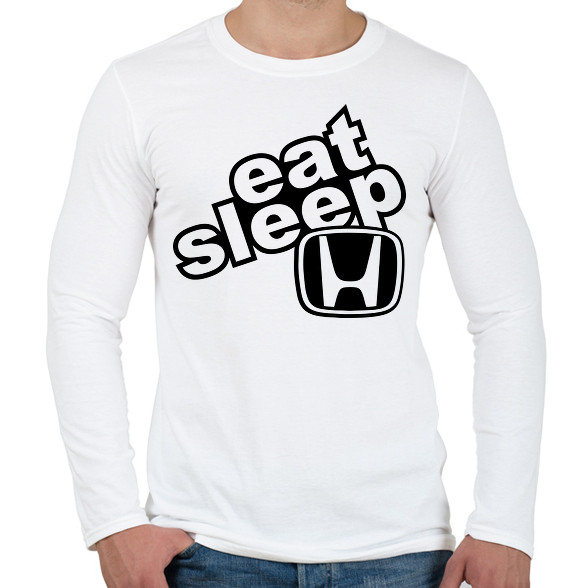 Eat Sleep Honda-Férfi hosszú ujjú póló