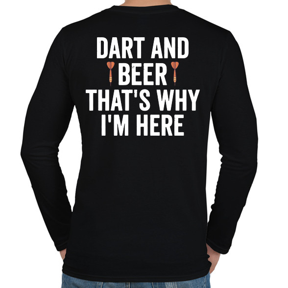 Darts&beer-Férfi hosszú ujjú póló