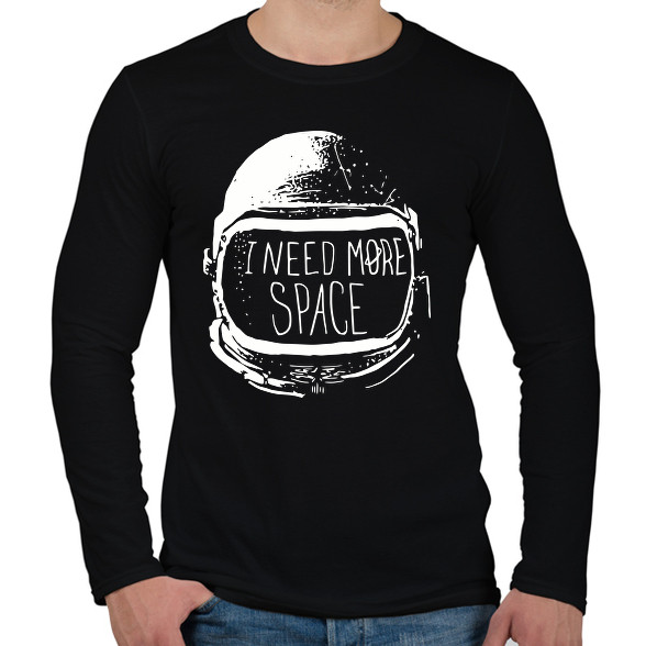 I need more Space-Férfi hosszú ujjú póló