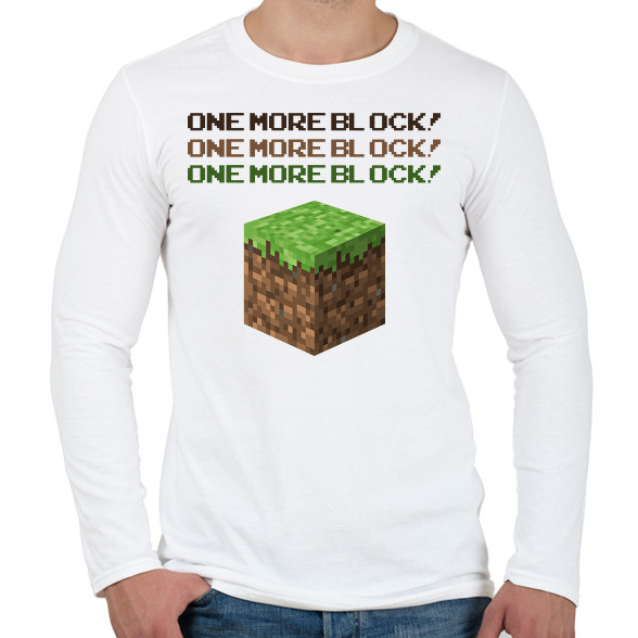 Minecraft Block-Férfi hosszú ujjú póló