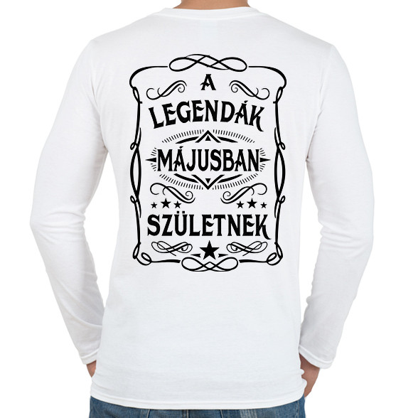 A legendák májusban születnek-Férfi hosszú ujjú póló