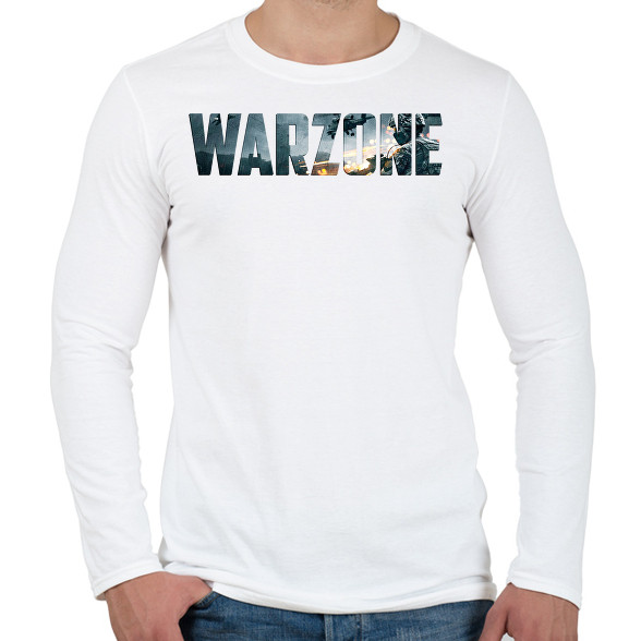 Warzone Logo-Férfi hosszú ujjú póló