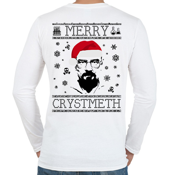 merry crystmeth-Férfi hosszú ujjú póló