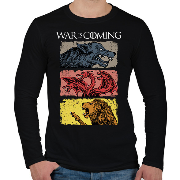 War is Coming-Férfi hosszú ujjú póló