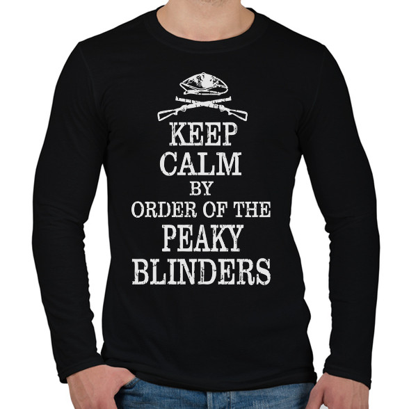 Keep calm and order-Férfi hosszú ujjú póló