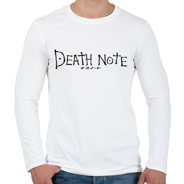 Death note (fekete)-Férfi hosszú ujjú póló