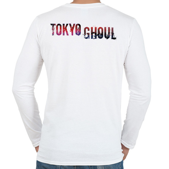 Tokyo Ghoul logo-Férfi hosszú ujjú póló