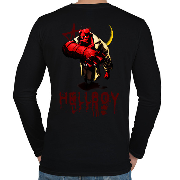 hellboy-Férfi hosszú ujjú póló