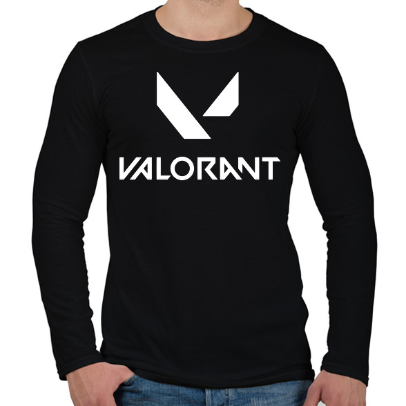 Valorant logo-Férfi hosszú ujjú póló