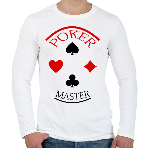 pokermaster_2-Férfi hosszú ujjú póló