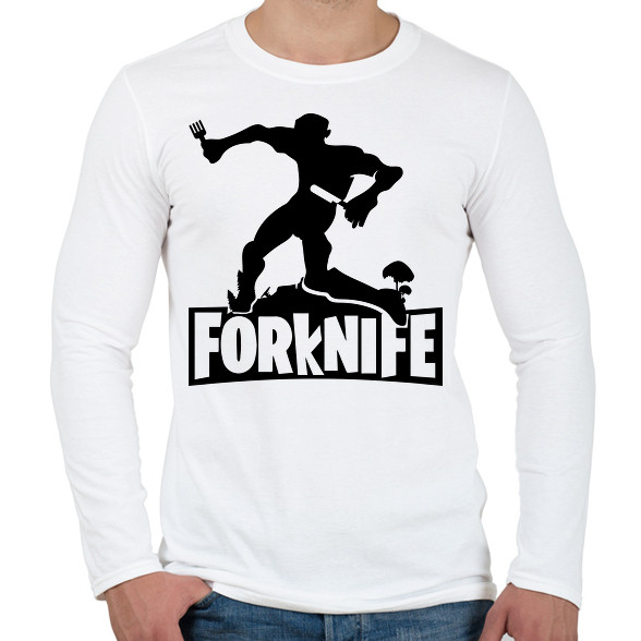 fortnite forknife-Férfi hosszú ujjú póló