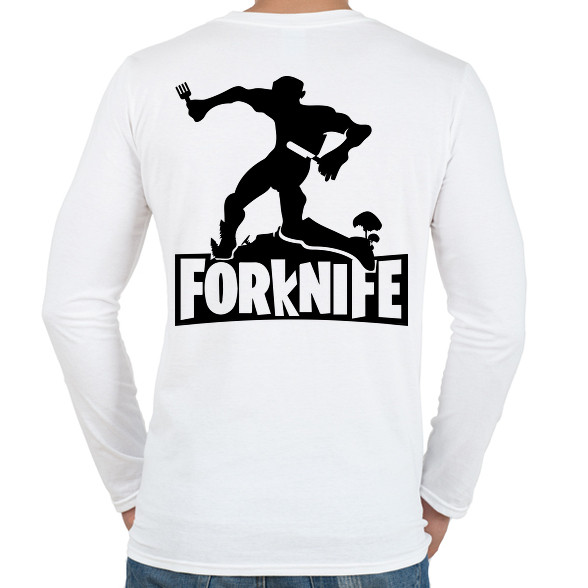 fortnite forknife-Férfi hosszú ujjú póló