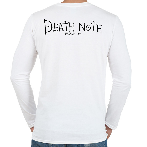 Death note (fekete)-Férfi hosszú ujjú póló