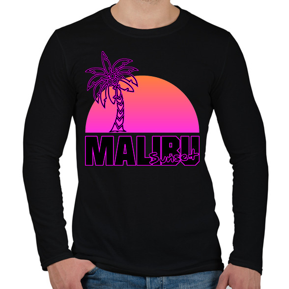 Malibu-Férfi hosszú ujjú póló