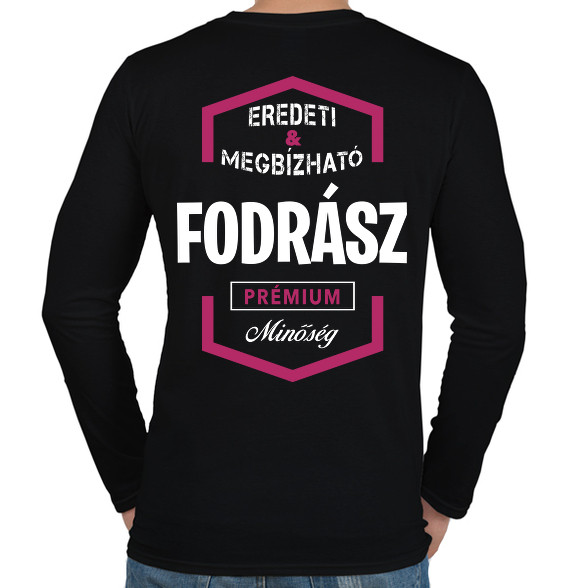 Fodrász prémium minőség-Férfi hosszú ujjú póló