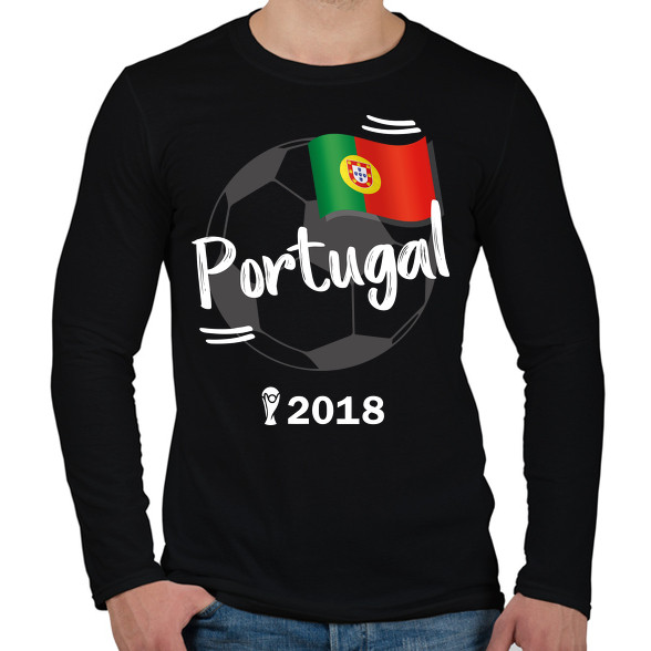 Portugália-Férfi hosszú ujjú póló