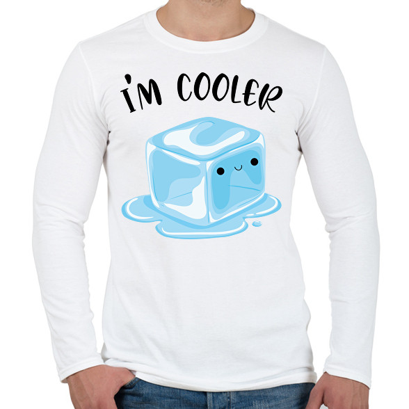 I'm cooler-Férfi hosszú ujjú póló