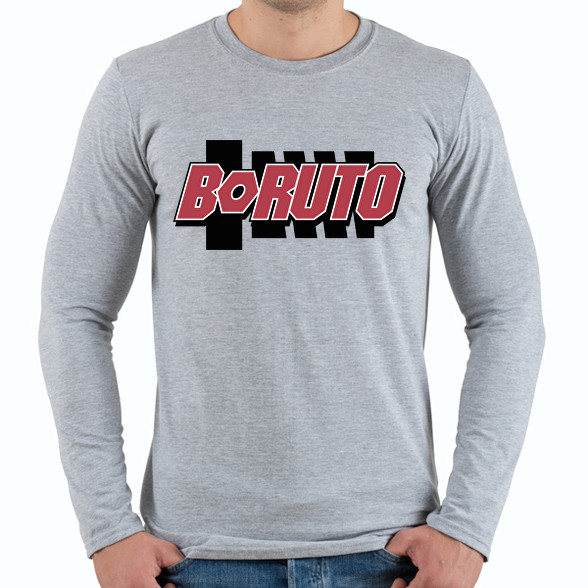 BORUTO logo-Férfi hosszú ujjú póló