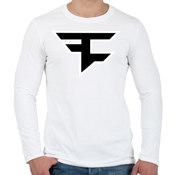 Faze Clan logo-Férfi hosszú ujjú póló