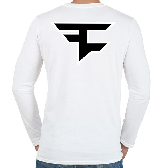 Faze Clan logo-Férfi hosszú ujjú póló