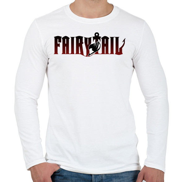 Fairy Tail logo-Férfi hosszú ujjú póló