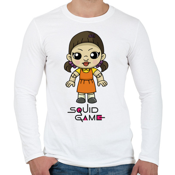 Squid Game Doll-Férfi hosszú ujjú póló