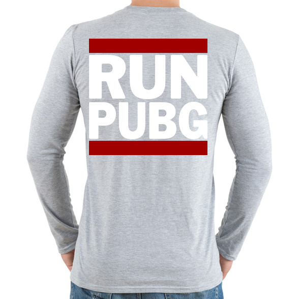 RUN PUBG-Férfi hosszú ujjú póló