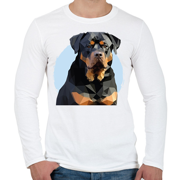 Rottweiler-Férfi hosszú ujjú póló