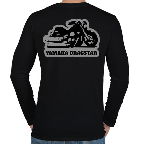 Yamaha Dragstar motor-Férfi hosszú ujjú póló