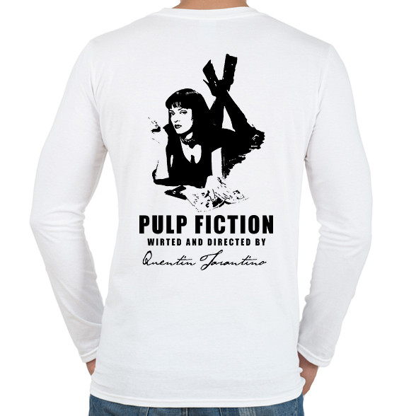 PULP FICTION-BLACK-Férfi hosszú ujjú póló