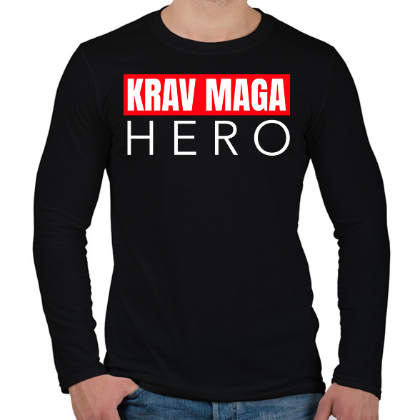 KRAV MAGA HERO-Férfi hosszú ujjú póló