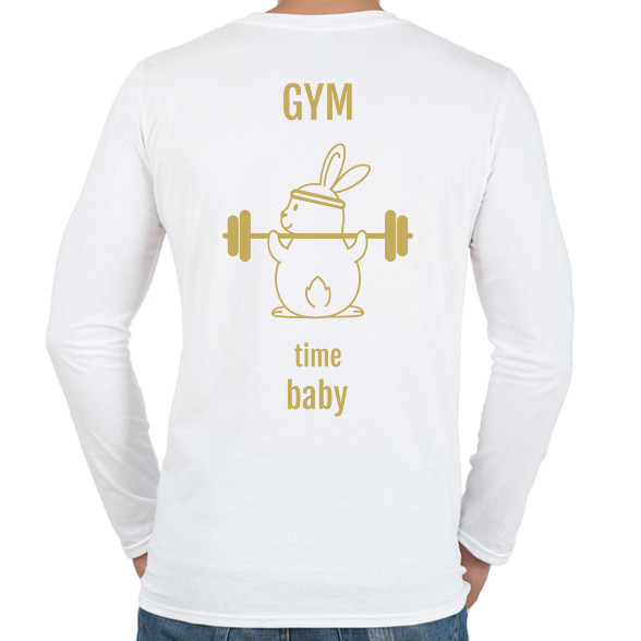 gym time baby -Férfi hosszú ujjú póló