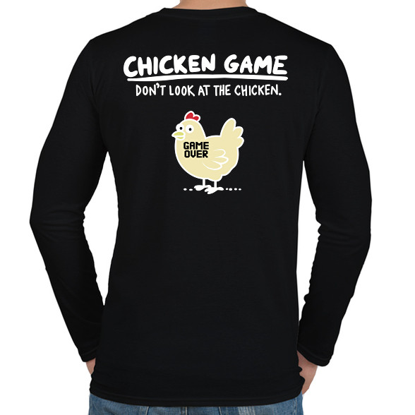 CHICKEN GAME -Férfi hosszú ujjú póló