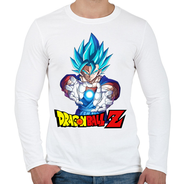 Dragonball Vegeta-Férfi hosszú ujjú póló