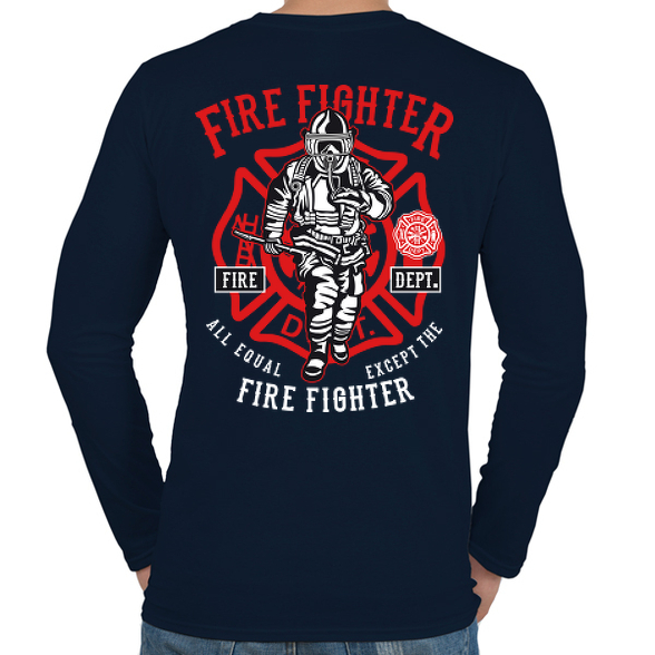 Tűzoltó-Férfi hosszú ujjú póló