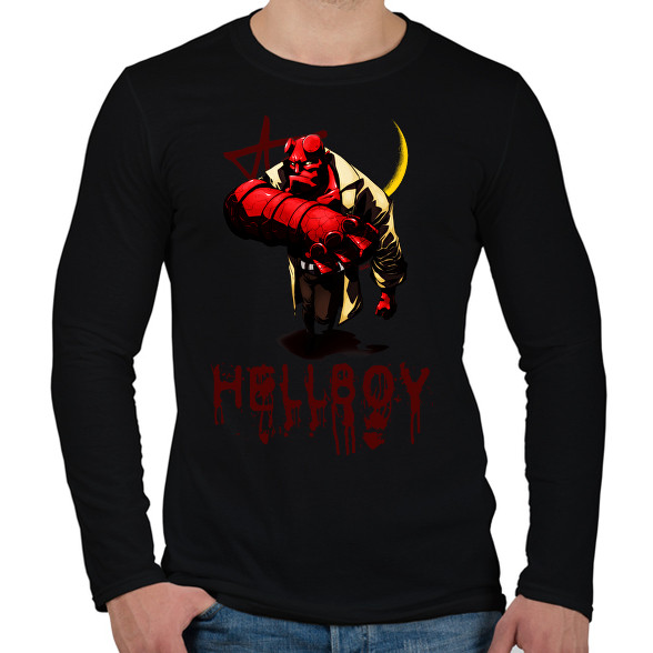 hellboy-Férfi hosszú ujjú póló