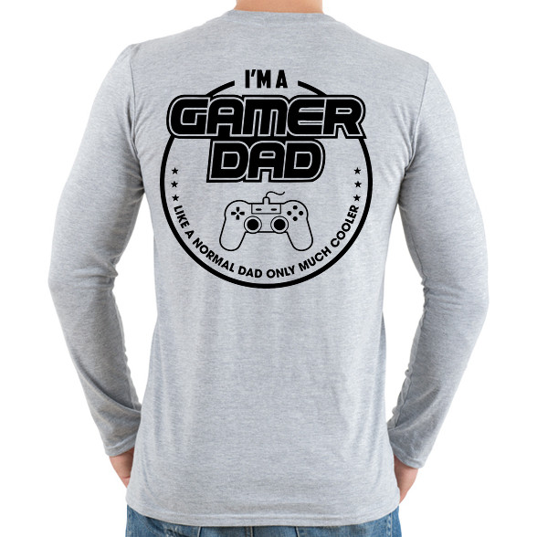 Gamer Dad-Férfi hosszú ujjú póló