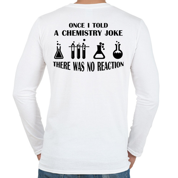 Chemistry joke (black)-Férfi hosszú ujjú póló