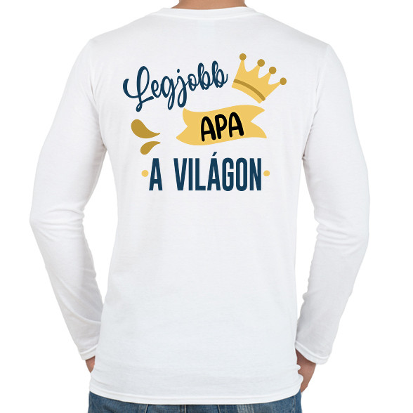 Legjobb apa a világon-Férfi hosszú ujjú póló