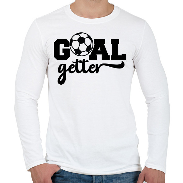 Goal getter-Férfi hosszú ujjú póló